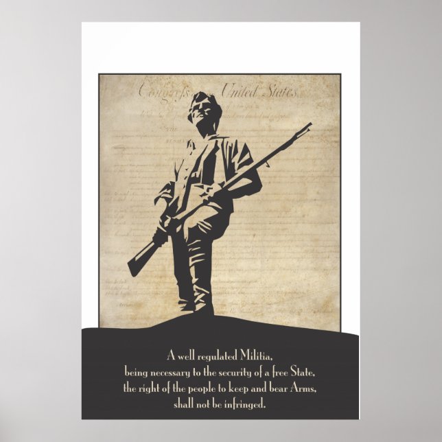 Large Revolutionary Minuteman Poster (Front)