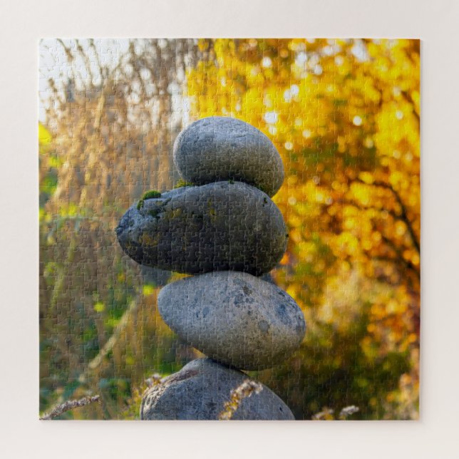 Large Rock Cairn Zen Jigsaw Puzzle (Vertical)