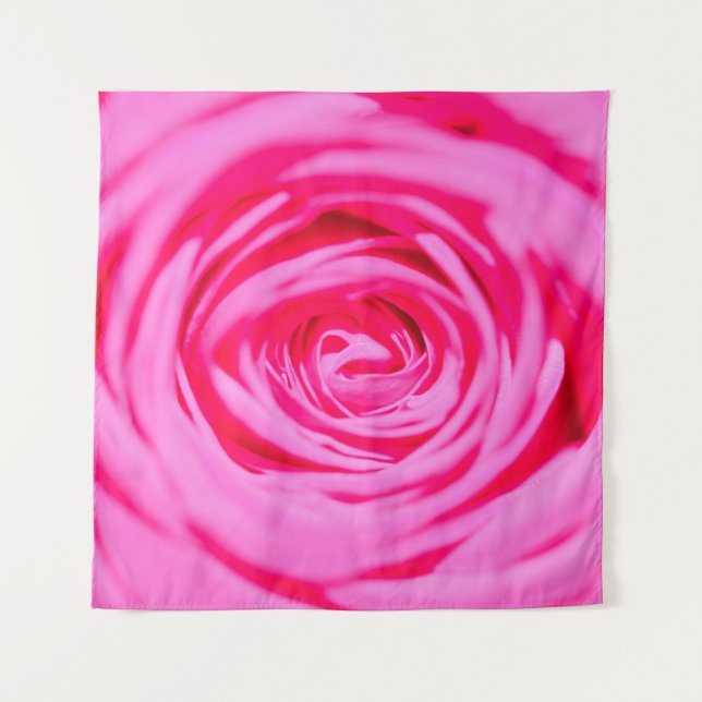 large rose Bud close-up, with blur effect backgrou Tapestry (Front)
