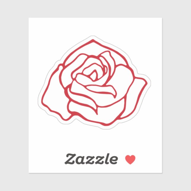 Large Rose Sticker (Sheet)