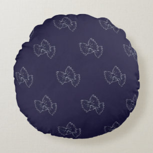 Large round cushion - Pasta Lover - Pattern farfal