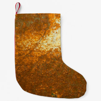 large Rust backgroundabstract, ancient, antique, b Small Christmas Stocking