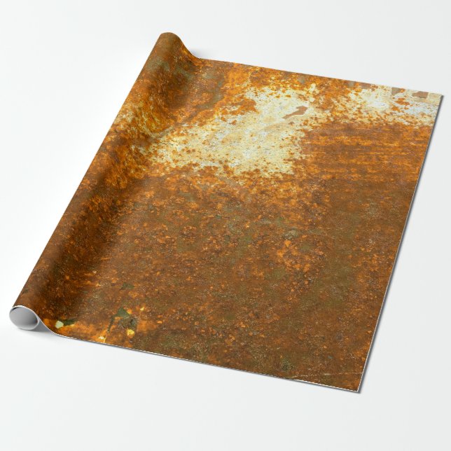large Rust backgroundabstract, ancient, antique, b Wrapping Paper (Unrolled)
