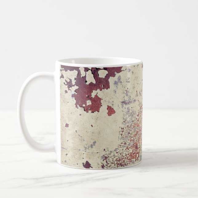 Large Rust backgrounds - perfect background abstra Coffee Mug (Left)