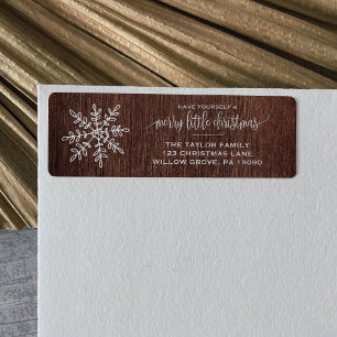 Large Rustic Snowflake Christmas