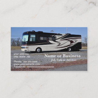 large RV or recreational vehicle Business Card