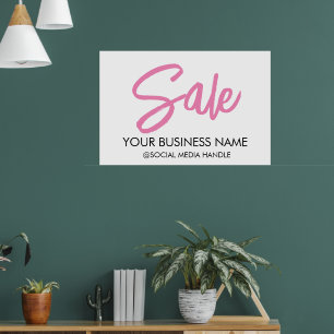 Large Sale Sign Business Name for Retail Stores