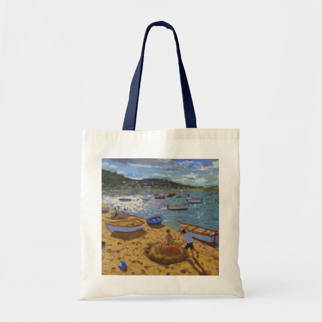 Large sandcastle Teignmouth 2013 Tote Bag (Front)