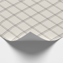 Large Scale Charcoal Windowpane Plaid Pattern