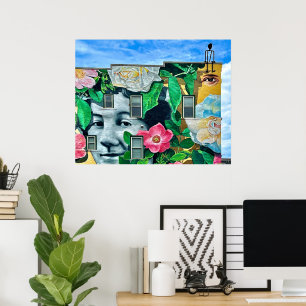 large scale mural art in dubuque poster