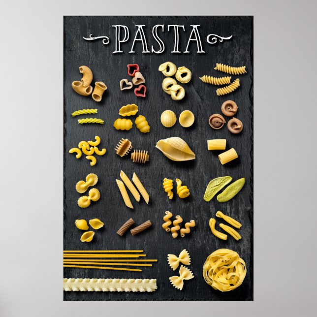 Large selection of pasta poster (Front)