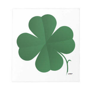 Large Shamrock Notepad