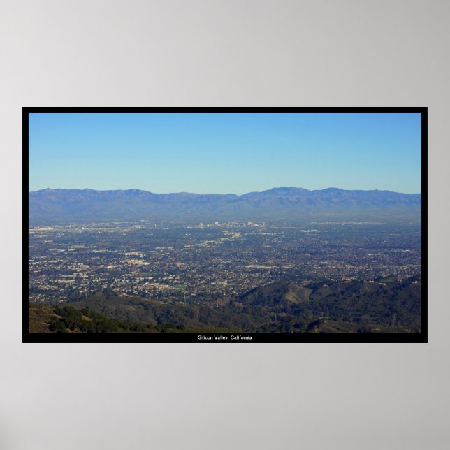 Large Silicon Valley, California Print (Front)
