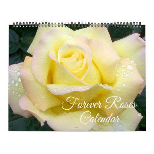 Large Size Forever Roses Calendar