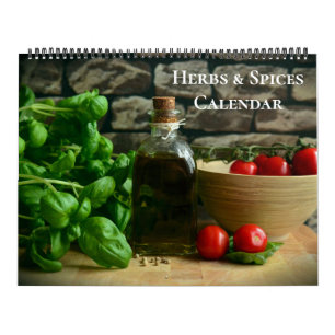 Large Size Herbs & Spices Calendar