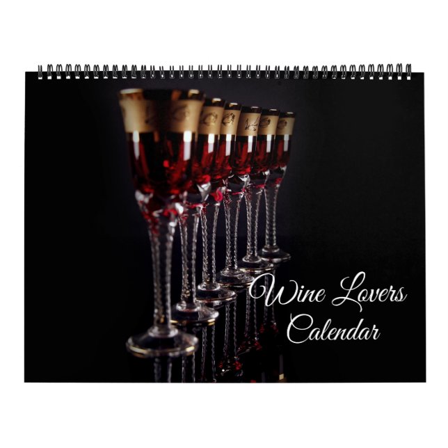Large Size Wine Lovers Calendar (Cover)