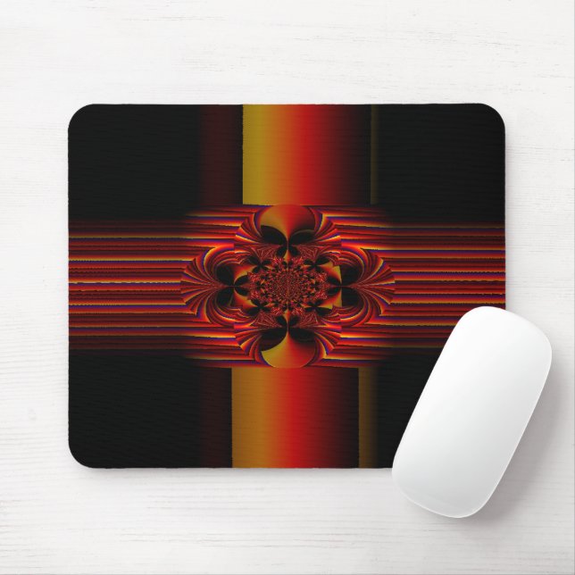 Large Small Stripes With Bow Mouse Mat (With Mouse)