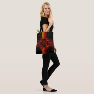 Large Small Stripes With Bow Tote Bag