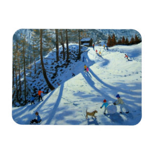 Large Snowball Zermatt Magnet