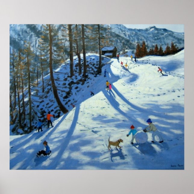 Large Snowball Zermatt Poster (Front)
