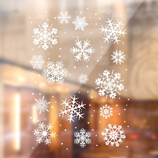 Large snowflake christmas window cling (Sheet 2)