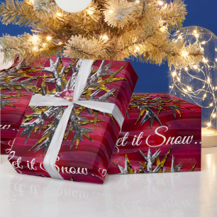 Large Snowflake Over Paris 2 Specialised  Wrapping Paper