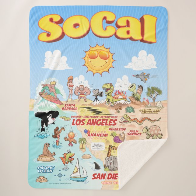 Large SoCal Sherpa Blanket (Front)
