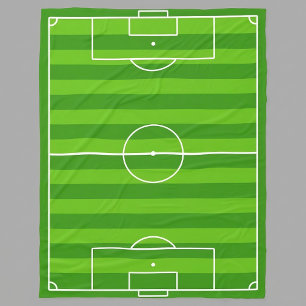 Large Soccer Field / Football Pitch Fleece Blanket