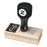 Large Solid Monogram Return Address