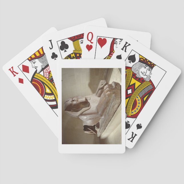Large Sphinx, from Tanis (granite) Playing Cards (Back)