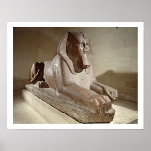 Large Sphinx, from Tanis (granite) Poster