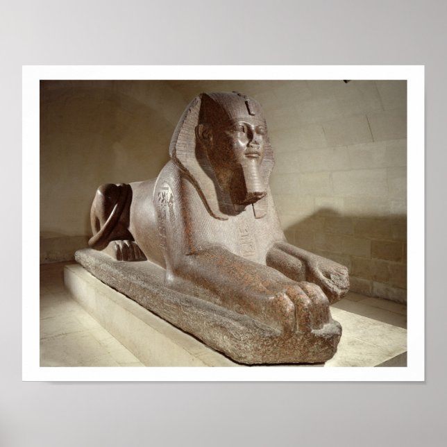 Large Sphinx, from Tanis (granite) Poster (Front)