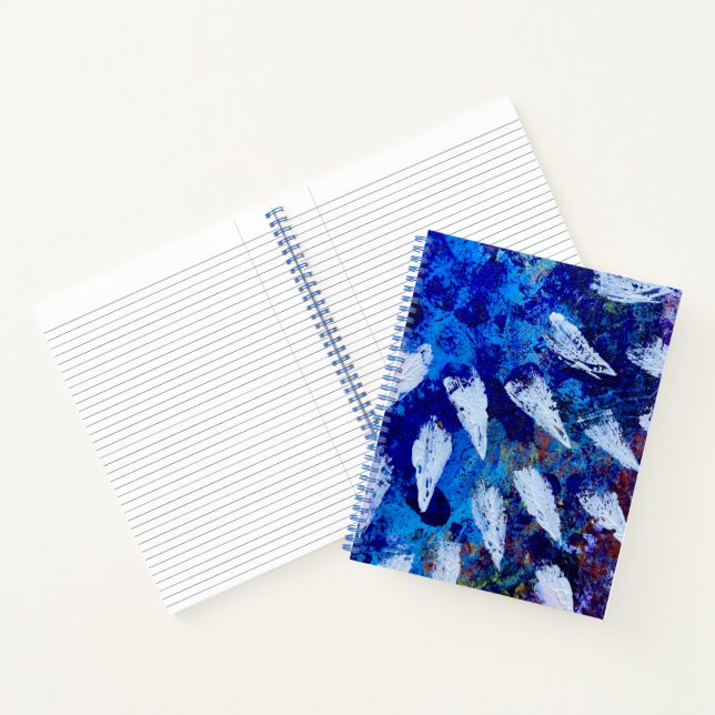 Large Spiral Notebook in Skyburst Design (Inside)