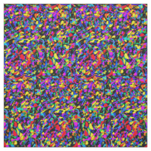 Large Splatter - Combed Cotton Fabric