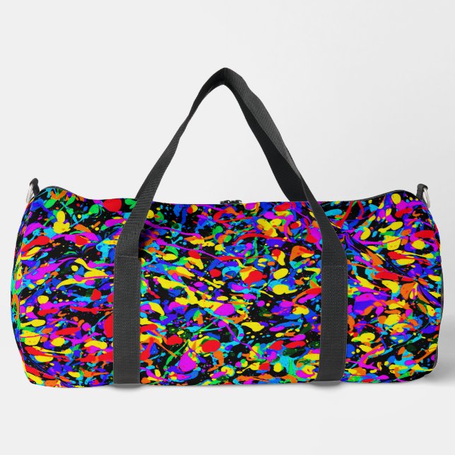Large Splatter - Duffel Bag (Front)