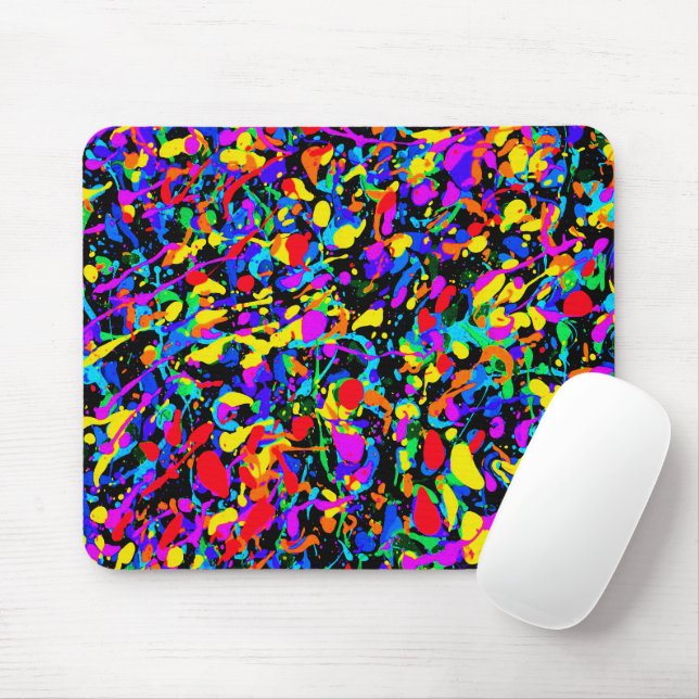 Large Splatter - Mouse Pad (With Mouse)