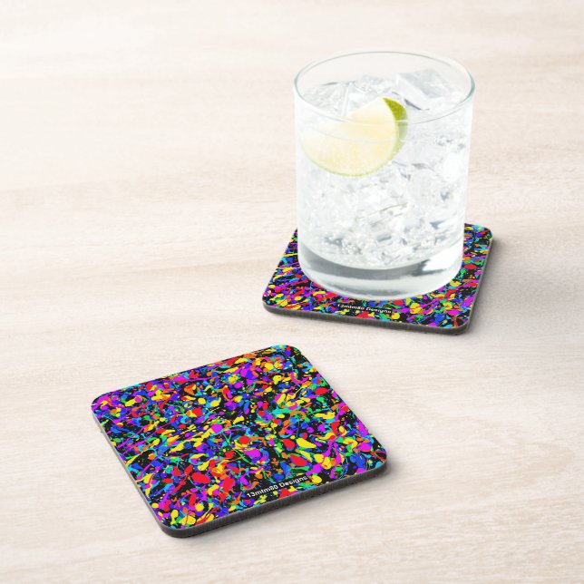 Large Splatter - Plastic Coaster (Right Side)