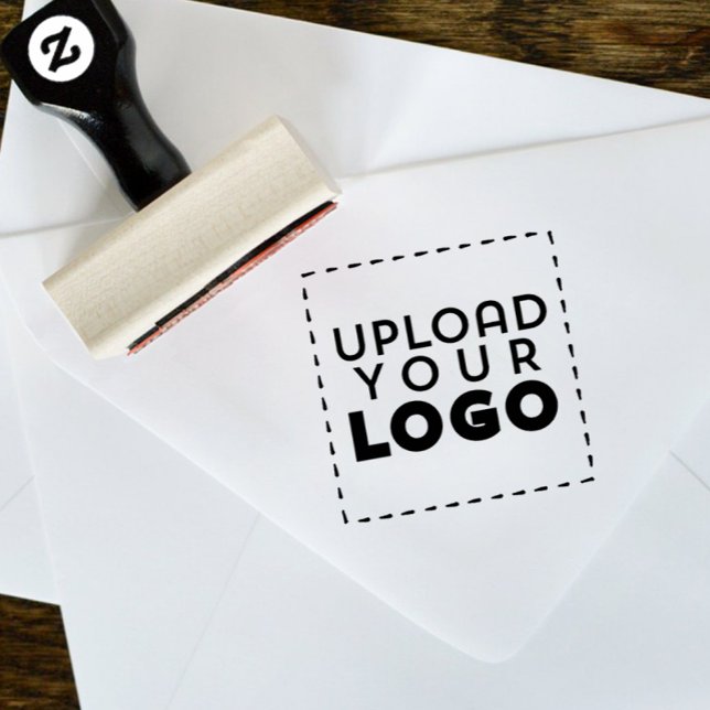 Large Square Business Logo Custom Rubber Stamp (Creator Uploaded)