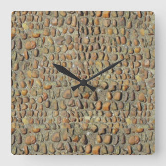 Large Square Wall Clock With Great Stone image!
