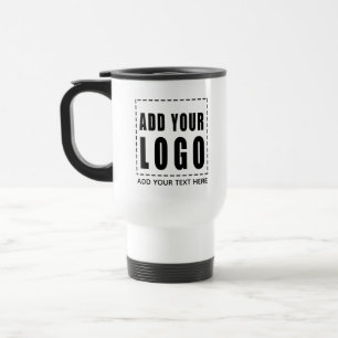 Large Staff Employee Custom Name Company Logo Travel Mug