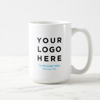 Large Staff Employee Mug Custom Name Company Logo