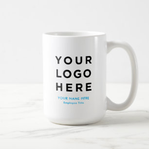 Large Staff Employee Mug Custom Name Company Logo