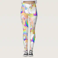 Rainbow unicorn leggings best sale