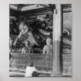 Large Statue of Buddha in Thailand Poster