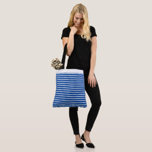 Large Striped Tote Bag