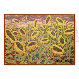 "Large Sunflowers," by Nina Beall