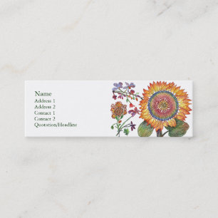 Large Sunshine Flower Profile Card