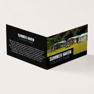 Large Tents, Holiday Park Detailed Business Card