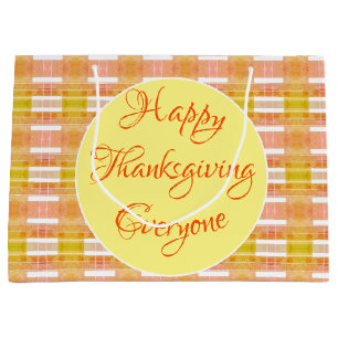 Large Thanksgving Paper Gift Bag