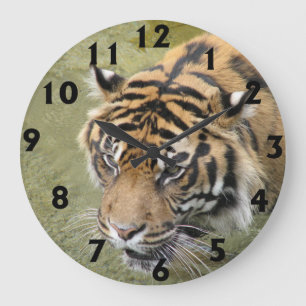 Large Tiger Clock